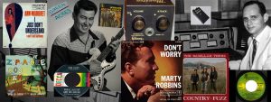 Collage of Country records and Glenn Snoddy